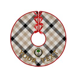 ScotsTee Shop Scottish Hogg Weathered Clan Crest Tartan Christmas Tree Skirt