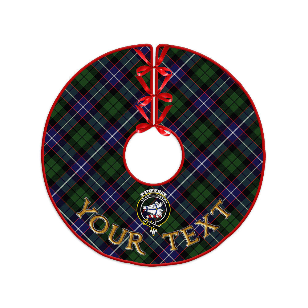 ScotsTee Shop Scottish Galbraith Modern Clan Crest Tartan Christmas Tree Skirt