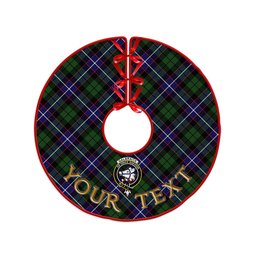 ScotsTee Shop Scottish Galbraith Modern Clan Crest Tartan Christmas Tree Skirt