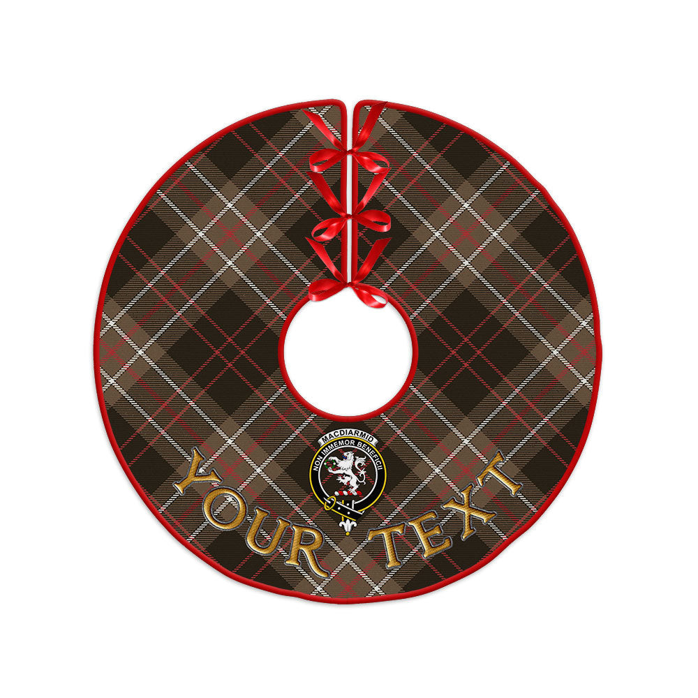 ScotsTee Shop Scottish MacDiarmid Weathered Clan Crest Tartan Christmas Tree Skirt