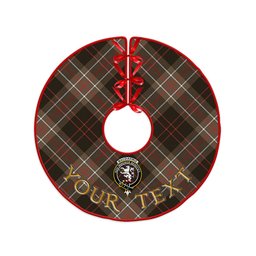 ScotsTee Shop Scottish MacDiarmid Weathered Clan Crest Tartan Christmas Tree Skirt