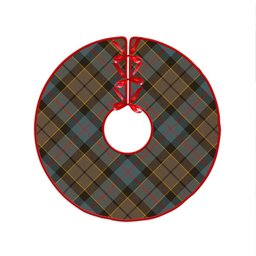ScotsTee Shop Scottish Forsyth Weathered Clan Crest Tartan Christmas Tree Skirt