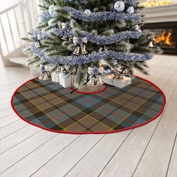 ScotsTee Shop Scottish Forsyth Weathered Clan Crest Tartan Christmas Tree Skirt
