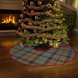 ScotsTee Shop Scottish Forsyth Weathered Clan Crest Tartan Christmas Tree Skirt