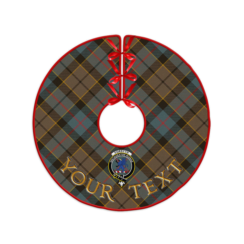 ScotsTee Shop Scottish Forsyth Weathered Clan Crest Tartan Christmas Tree Skirt