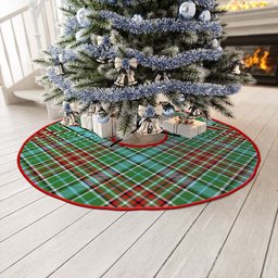 ScotsTee Shop Scottish Gayre Modern Clan Crest Tartan Christmas Tree Skirt