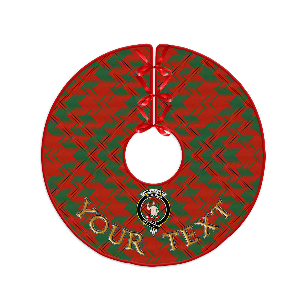ScotsTee Shop Scottish Livingstone Ancient Clan Crest Tartan Christmas Tree Skirt