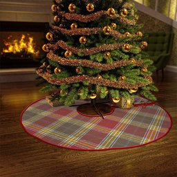 ScotsTee Shop Scottish Gibson (Gibbs) Weathered Clan Crest Tartan Christmas Tree Skirt