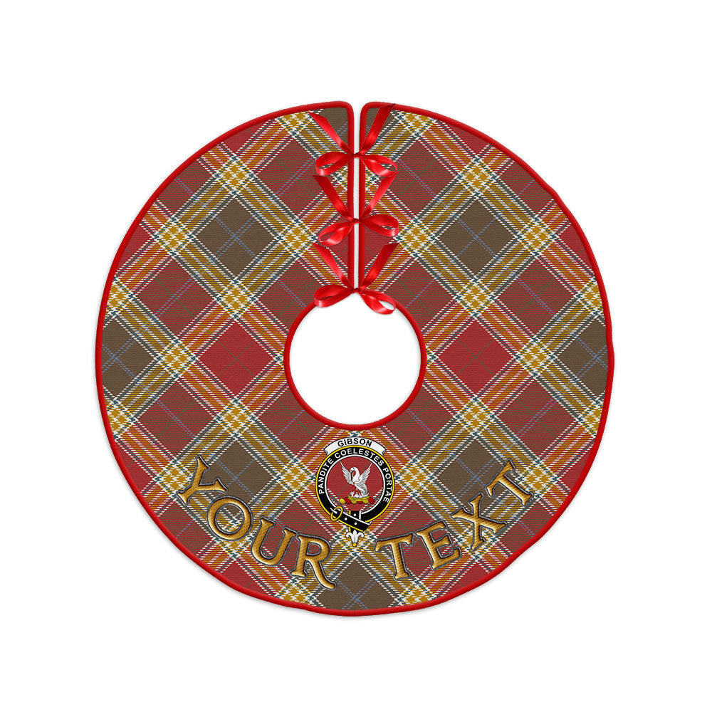 ScotsTee Shop Scottish Gibson (Gibbs) Weathered Clan Crest Tartan Christmas Tree Skirt