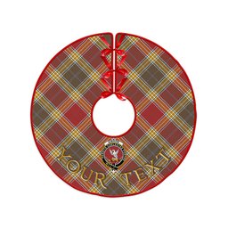 ScotsTee Shop Scottish Gibson (Gibbs) Weathered Clan Crest Tartan Christmas Tree Skirt