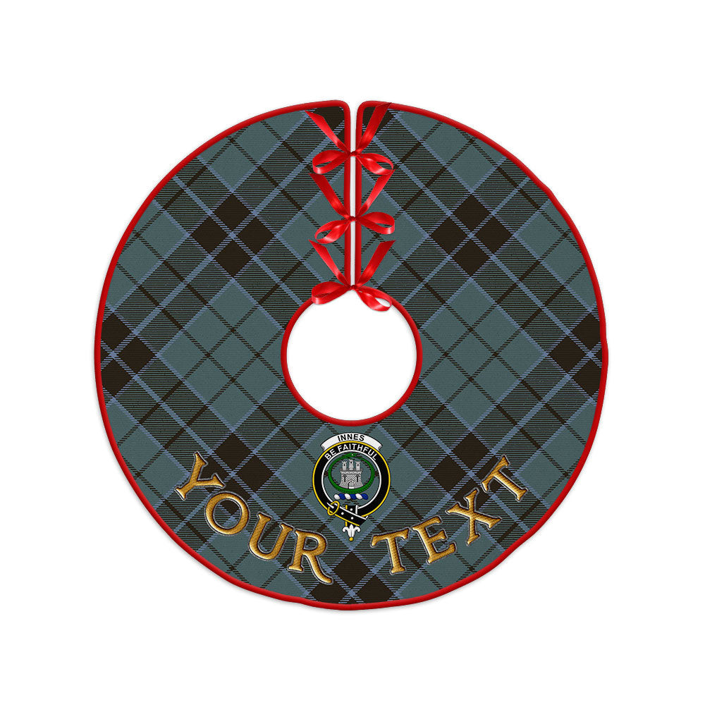 ScotsTee Shop Scottish Innes (Georgina) Weathered Clan Crest Tartan Christmas Tree Skirt