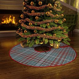 ScotsTee Shop Scottish Gayre Weathered Clan Crest Tartan Christmas Tree Skirt