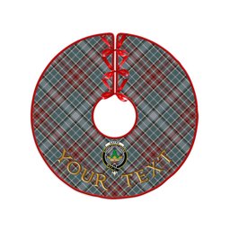 ScotsTee Shop Scottish Gayre Weathered Clan Crest Tartan Christmas Tree Skirt