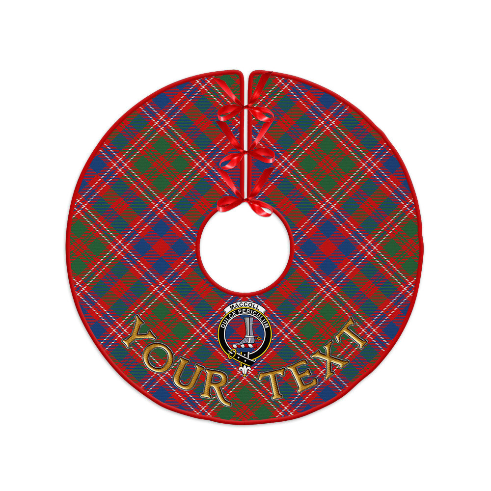 ScotsTee Shop Scottish MacColl (MacCall) Modern Clan Crest Tartan Christmas Tree Skirt