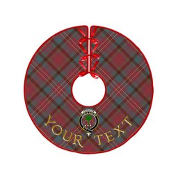 ScotsTee Shop Scottish Leighton Weathered Clan Crest Tartan Christmas Tree Skirt