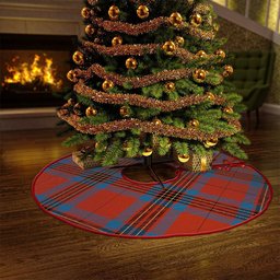 ScotsTee Shop Scottish Leslie Ancient Clan Crest Tartan Christmas Tree Skirt