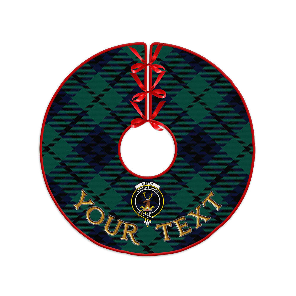 ScotsTee Shop Scottish Keith (Austin) Modern Clan Crest Tartan Christmas Tree Skirt