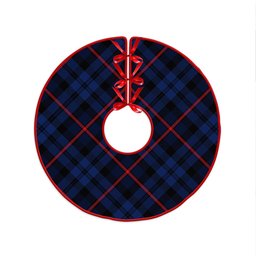 ScotsTee Shop Scottish MacCorquodale Modern Clan Crest Tartan Christmas Tree Skirt