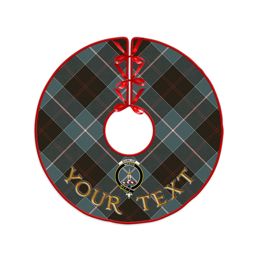 ScotsTee Shop Scottish Dunlop Weathered Clan Crest Tartan Christmas Tree Skirt
