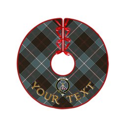 ScotsTee Shop Scottish Dunlop Weathered Clan Crest Tartan Christmas Tree Skirt