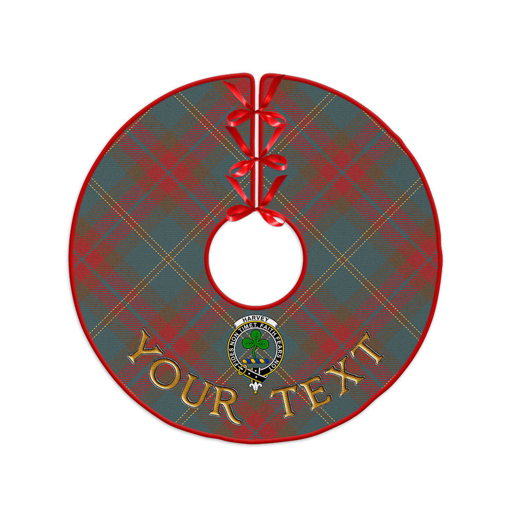 ScotsTee Shop Scottish Harvey Weathered Clan Crest Tartan Christmas Tree Skirt