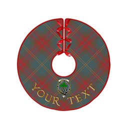 ScotsTee Shop Scottish Harvey Weathered Clan Crest Tartan Christmas Tree Skirt