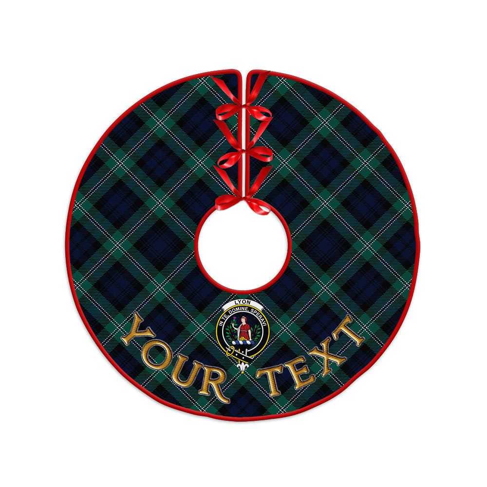 ScotsTee Shop Scottish Lyon (Liall Lyall Lyle) Modern Clan Crest Tartan Christmas Tree Skirt