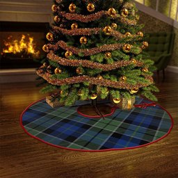 ScotsTee Shop Scottish Lennie Modern Clan Crest Tartan Christmas Tree Skirt