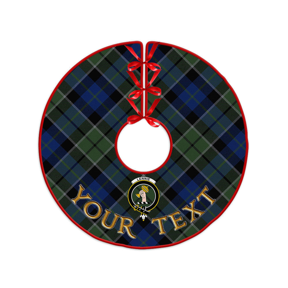 ScotsTee Shop Scottish Lennie Modern Clan Crest Tartan Christmas Tree Skirt
