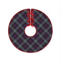 ScotsTee Shop Scottish Lyon ((Liall Lyall Lyle) Weathered Clan Crest Tartan Christmas Tree Skirt