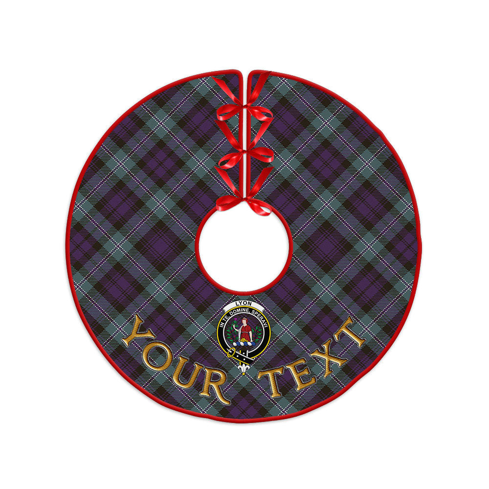 ScotsTee Shop Scottish Lyon ((Liall Lyall Lyle) Weathered Clan Crest Tartan Christmas Tree Skirt