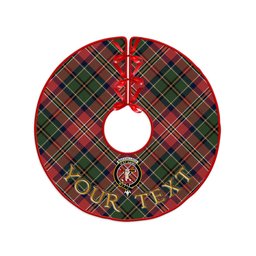 ScotsTee Shop Scottish MacCulloch Ancient Clan Crest Tartan Christmas Tree Skirt