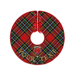 ScotsTee Shop Scottish Gillespie Modern Clan Crest Tartan Christmas Tree Skirt