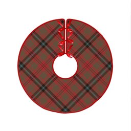 ScotsTee Shop Scottish Fulton 1999 Weathered Clan Crest Tartan Christmas Tree Skirt