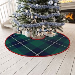 ScotsTee Shop Scottish Irvine Modern Clan Crest Tartan Christmas Tree Skirt