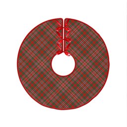 ScotsTee Shop Scottish MacAlister Ancient Clan Crest Tartan Christmas Tree Skirt