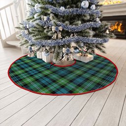 ScotsTee Shop Scottish Lyon (Liall Lyall Lyle) Ancient Clan Crest Tartan Christmas Tree Skirt