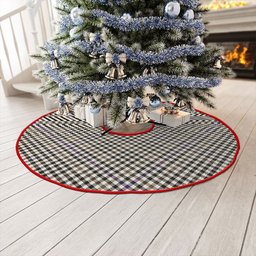 ScotsTee Shop Scottish Halliday (Holliday) Weathered Clan Crest Tartan Christmas Tree Skirt