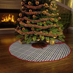 ScotsTee Shop Scottish Halliday (Holliday) Weathered Clan Crest Tartan Christmas Tree Skirt