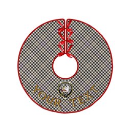 ScotsTee Shop Scottish Halliday (Holliday) Weathered Clan Crest Tartan Christmas Tree Skirt