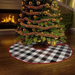 ScotsTee Shop Scottish Hogg Modern Clan Crest Tartan Christmas Tree Skirt