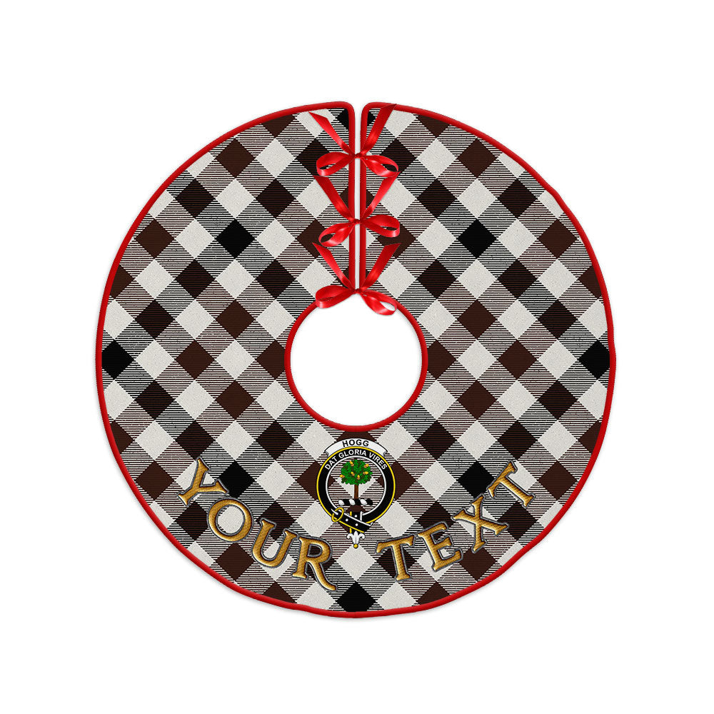 ScotsTee Shop Scottish Hogg Modern Clan Crest Tartan Christmas Tree Skirt