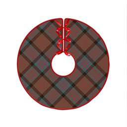 ScotsTee Shop Scottish MacDonald (Donald) Weathered Clan Crest Tartan Christmas Tree Skirt