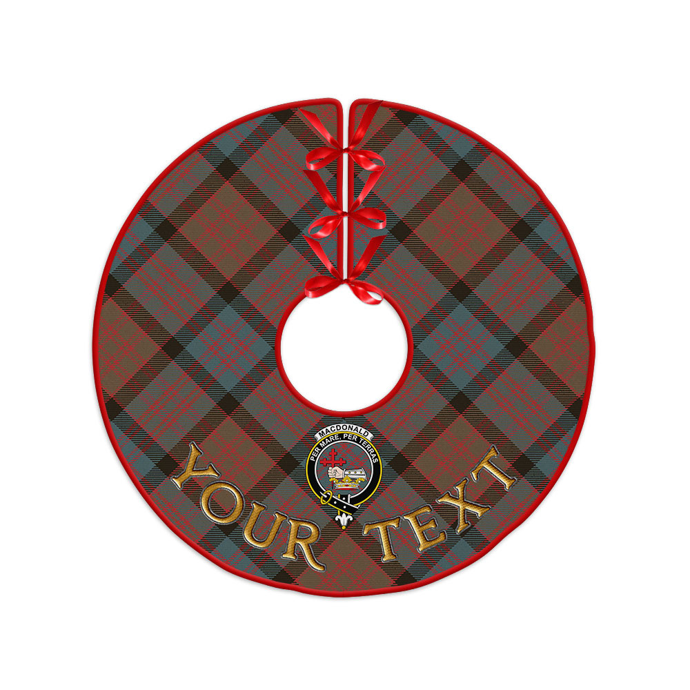 ScotsTee Shop Scottish MacDonald (Donald) Weathered Clan Crest Tartan Christmas Tree Skirt