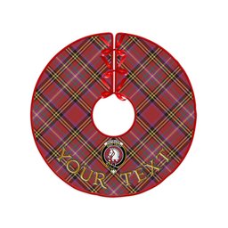ScotsTee Shop Scottish Hepburn Weathered Clan Crest Tartan Christmas Tree Skirt