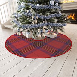 ScotsTee Shop Scottish Leslie Weathered Clan Crest Tartan Christmas Tree Skirt