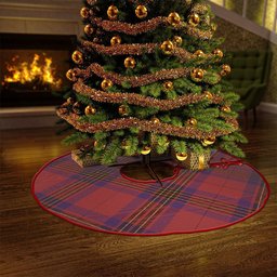 ScotsTee Shop Scottish Leslie Weathered Clan Crest Tartan Christmas Tree Skirt