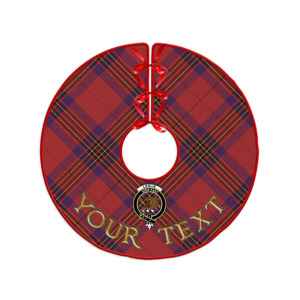 ScotsTee Shop Scottish Leslie Weathered Clan Crest Tartan Christmas Tree Skirt