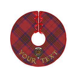 ScotsTee Shop Scottish Leslie Weathered Clan Crest Tartan Christmas Tree Skirt