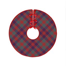 ScotsTee Shop Scottish MacGowan (Gow) Weathered Clan Crest Tartan Christmas Tree Skirt